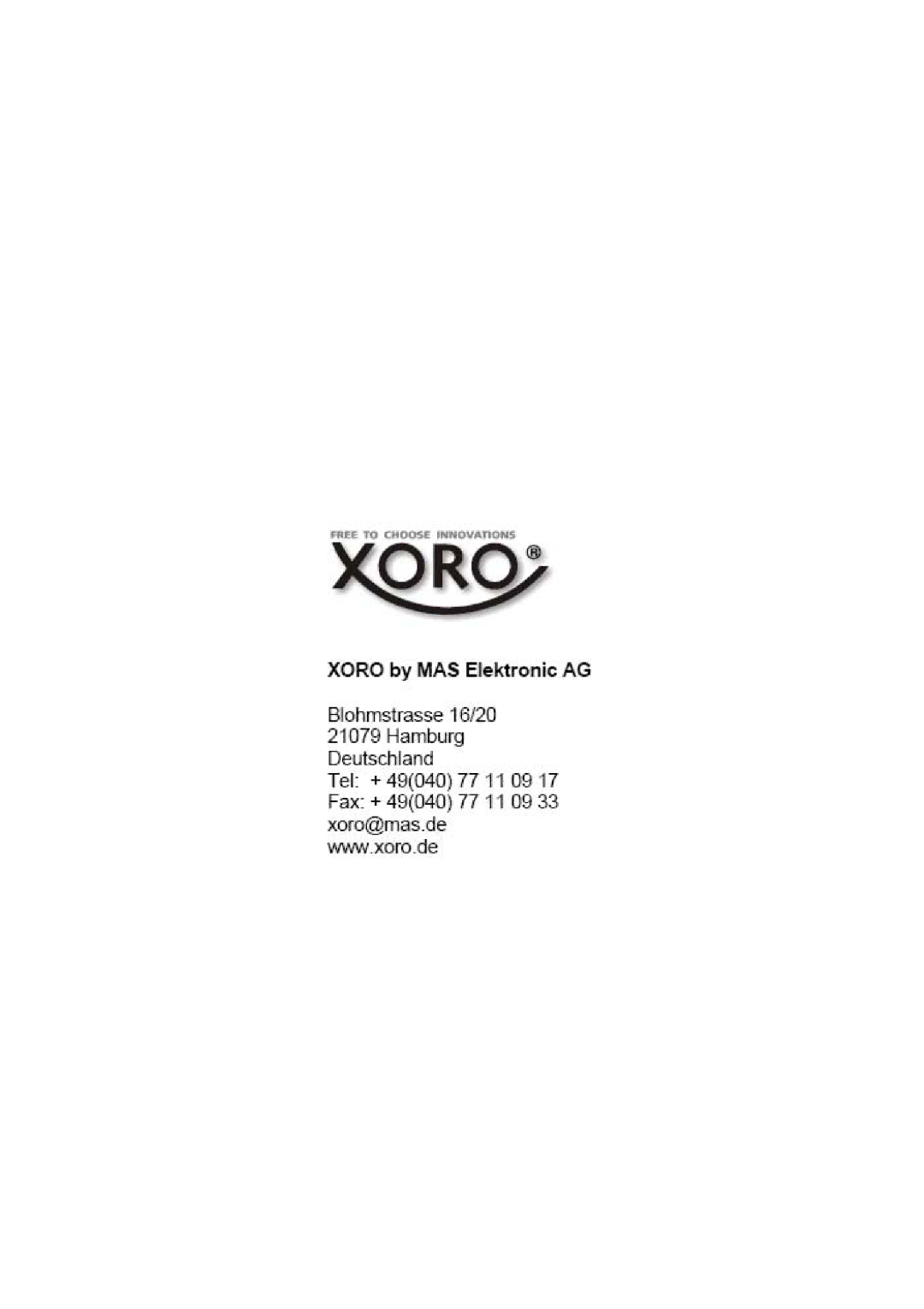 Xoro HTC1900D manual 