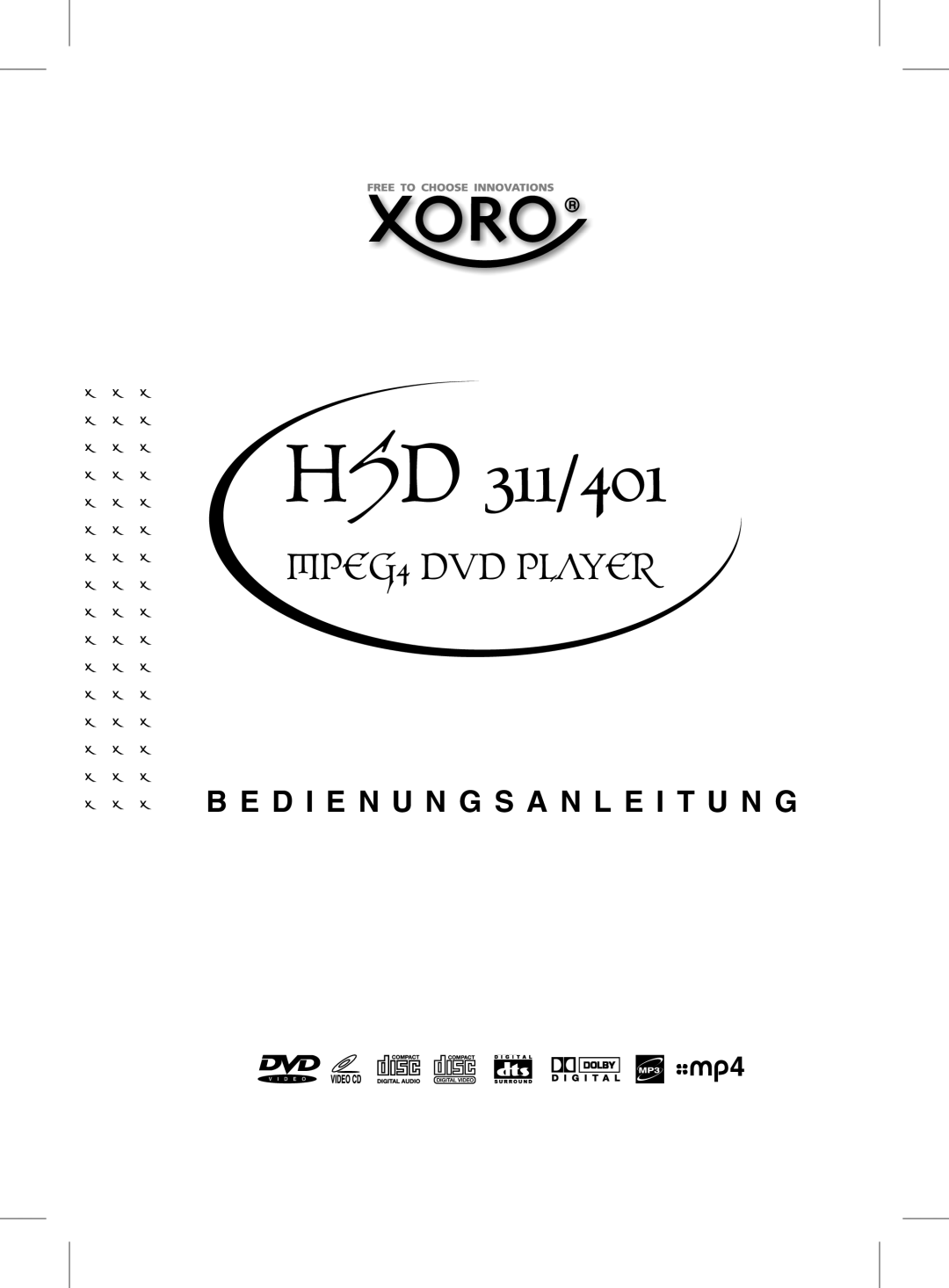 Xoro MPEG4 manual HSD 311/401 