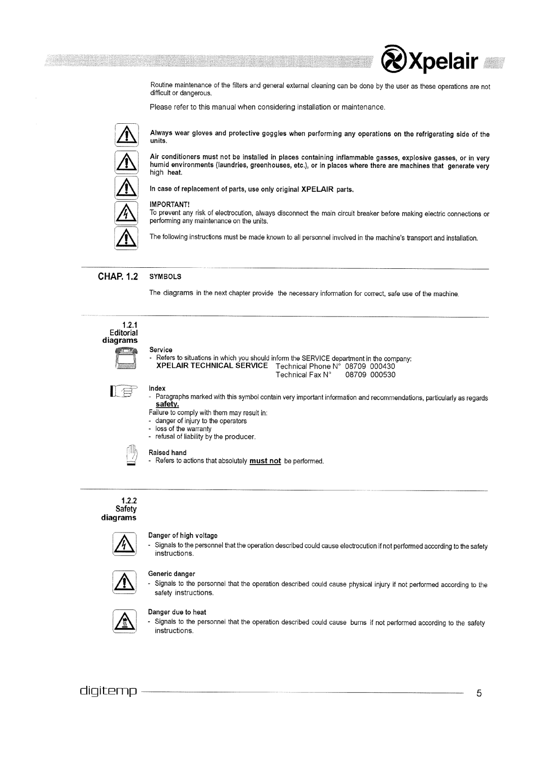 Xpelair 91175AA, 91154AA, 91173AA, 91174AA manual 