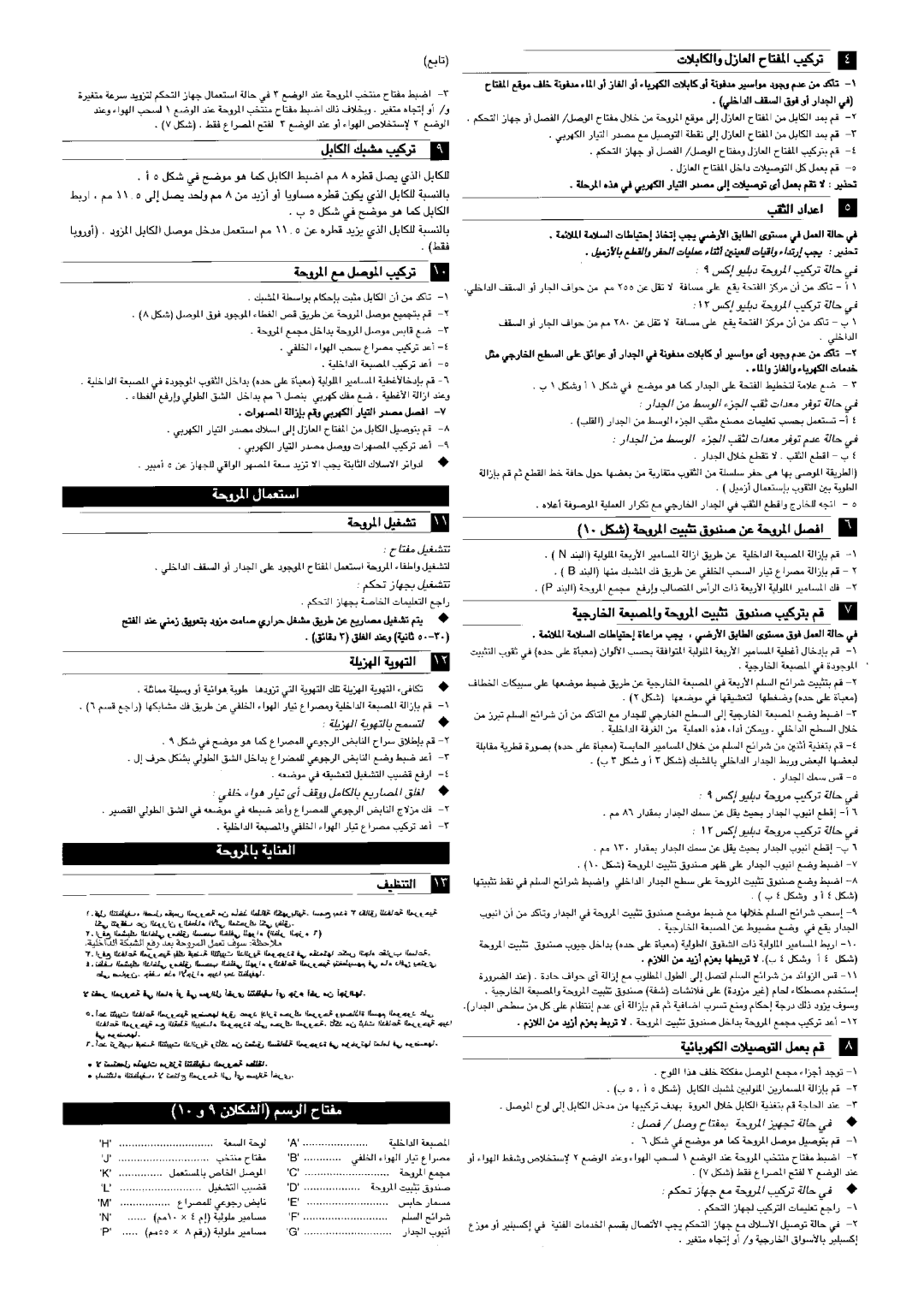 Xpelair WX9, WX12 operating instructions 