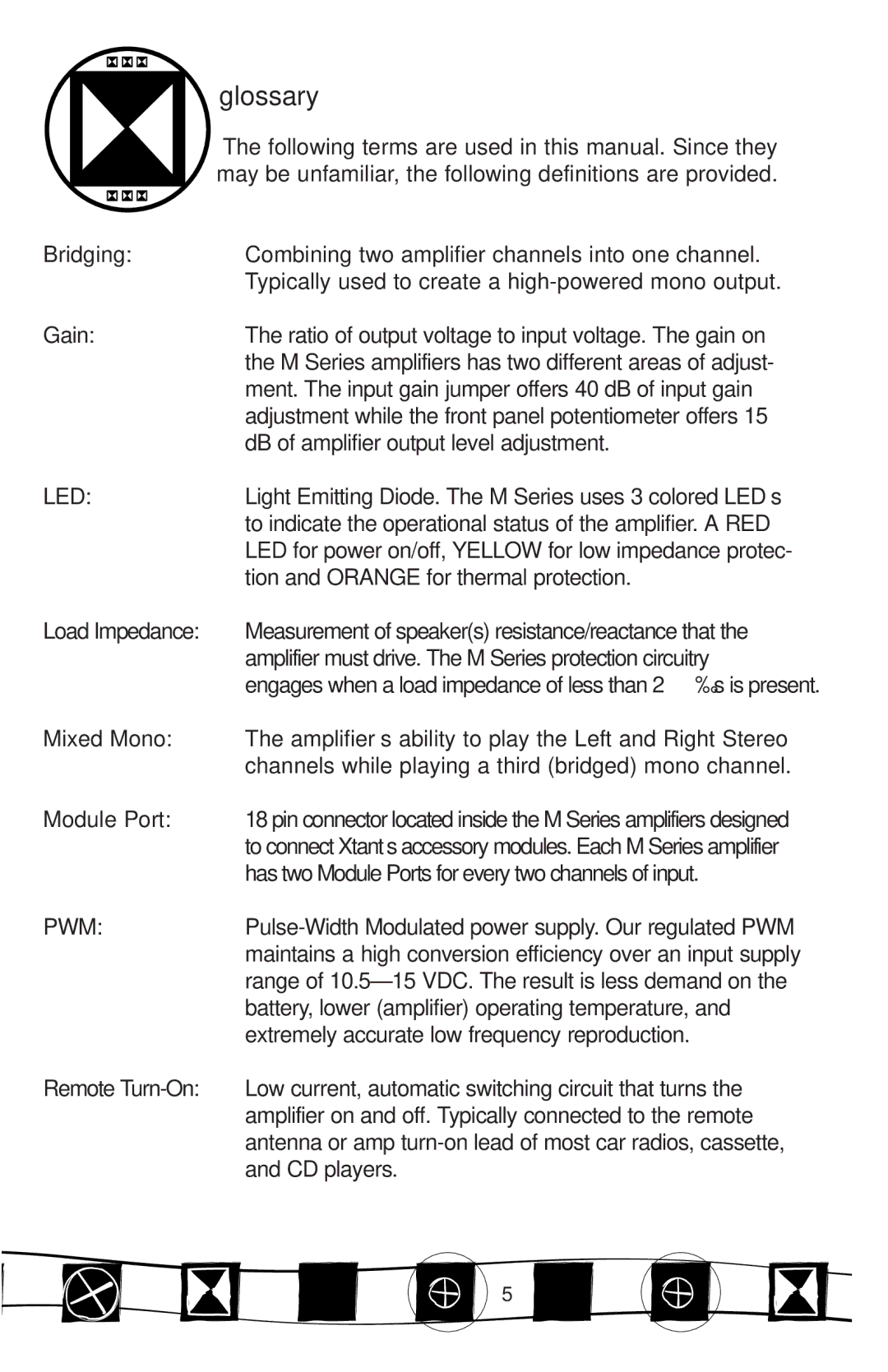 Xtant M Series manual Glossary 