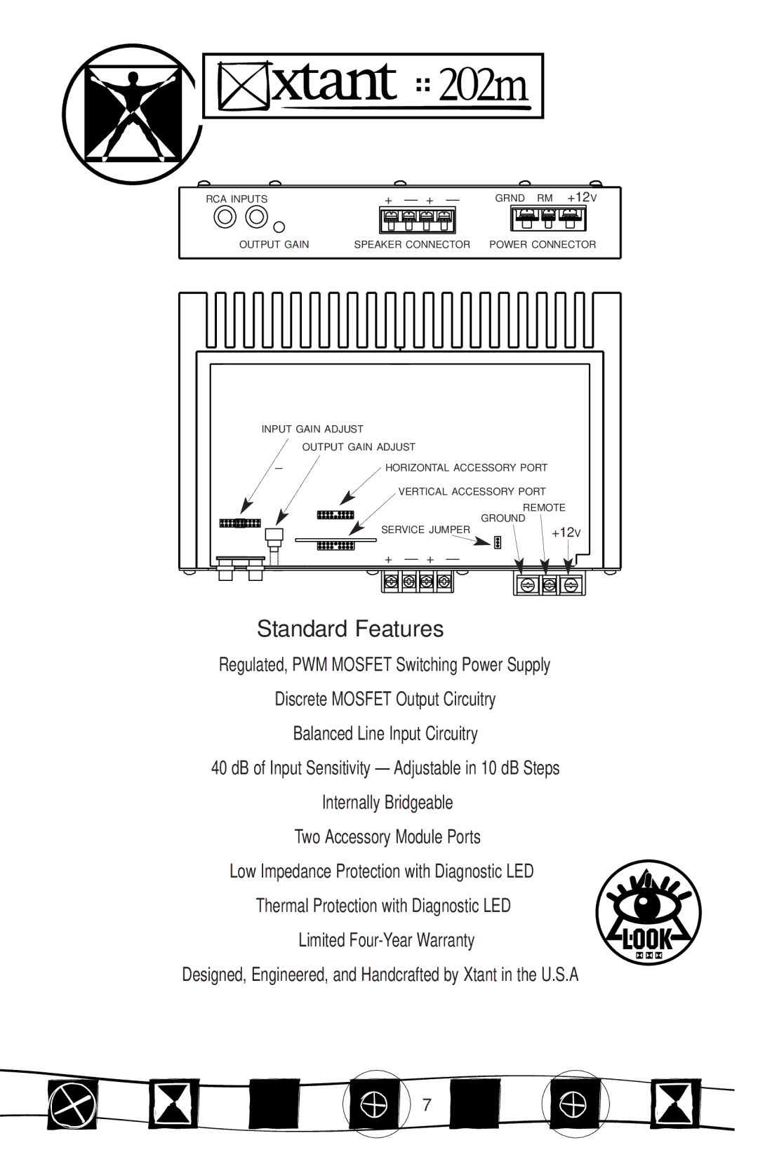 Xtant M Series manual Internally Bridgeable 