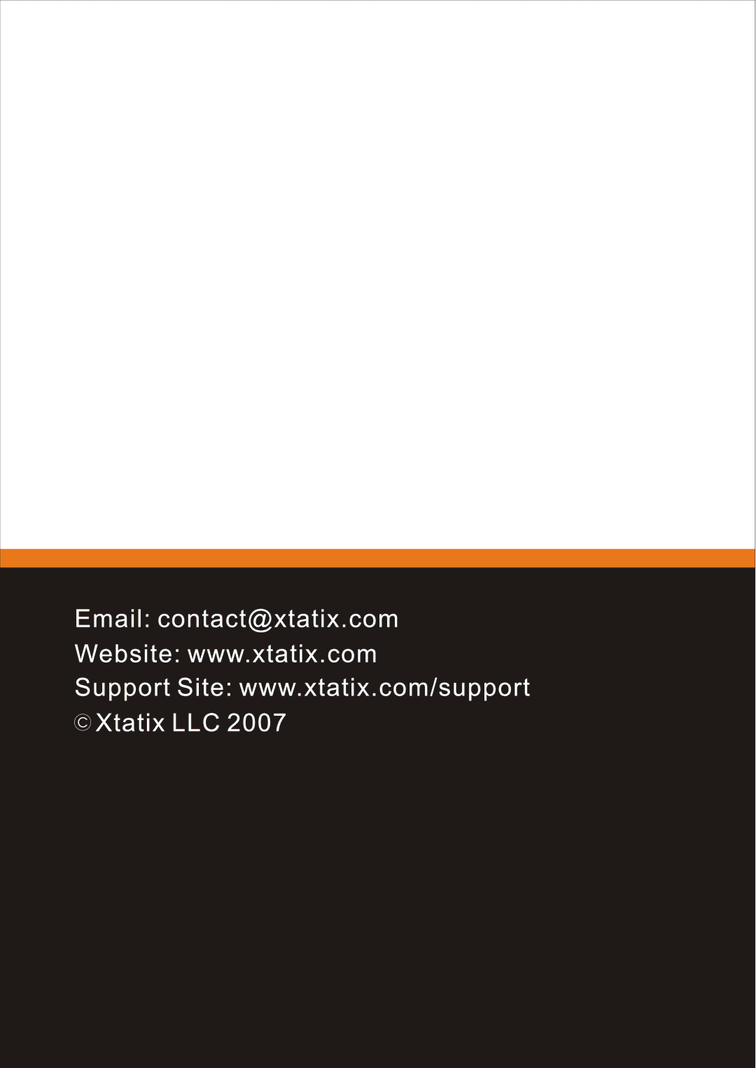 Xtatix XCA-PDSI user manual 