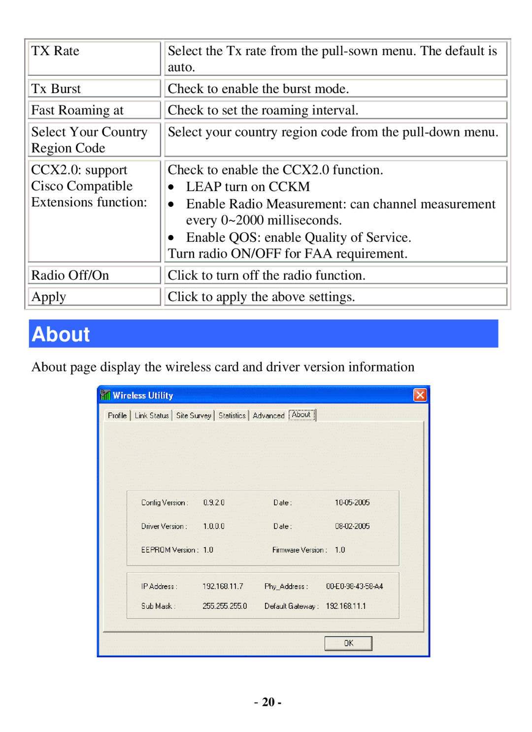 Xterasys USB Adapter user manual About 