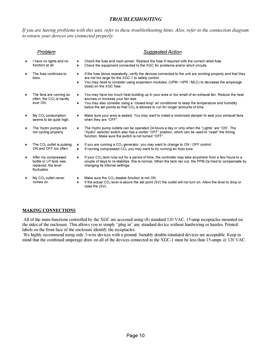 XtremeMac XGC-1 warranty Troubleshooting, Making Connections 