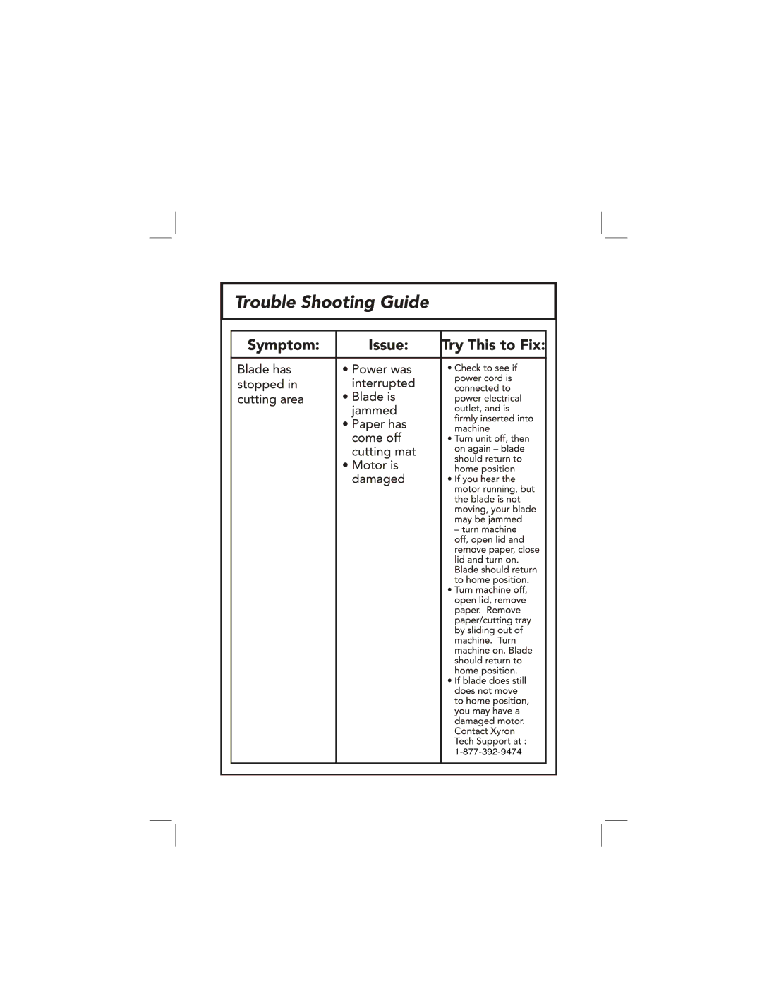 Xyron None manual 