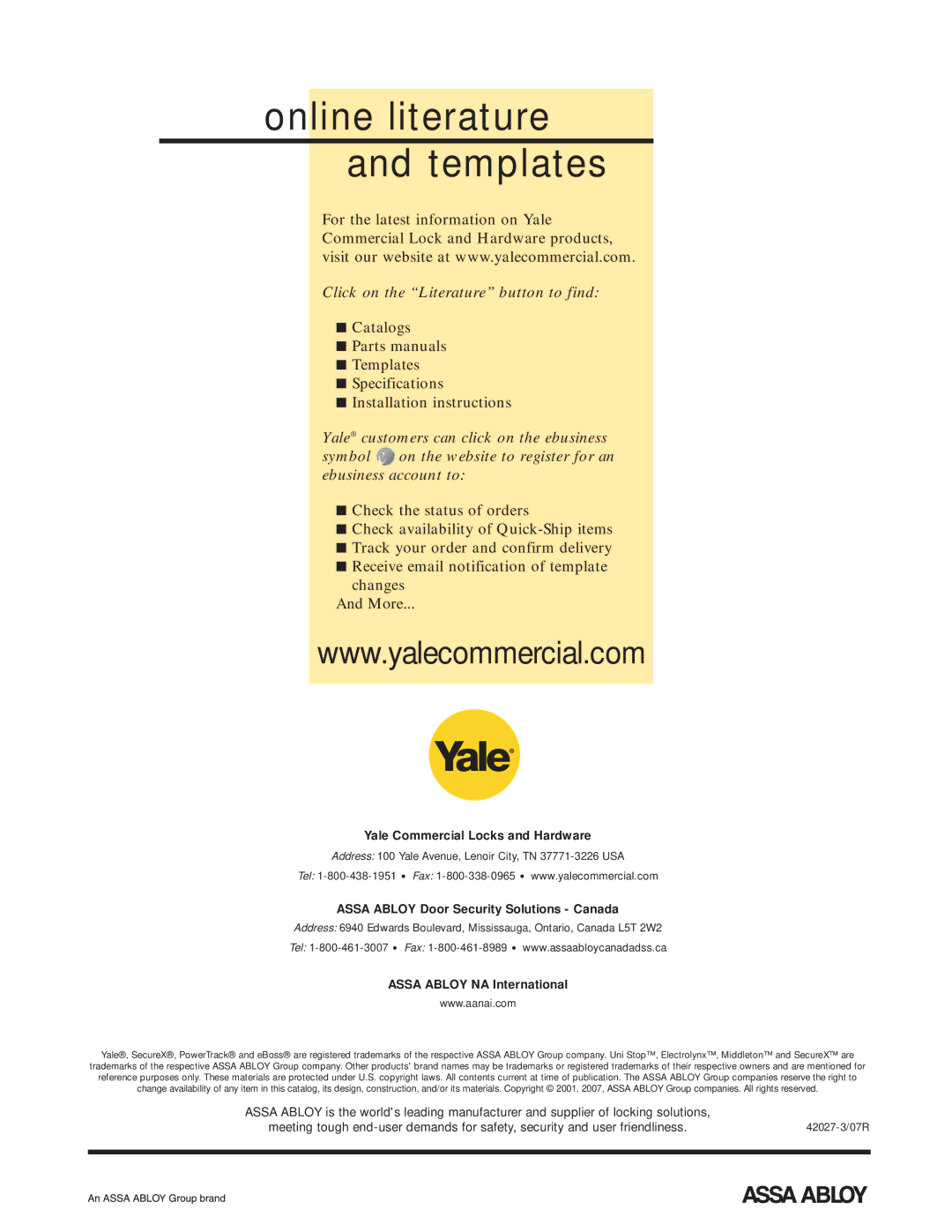 Yale 400 4400 manual Online literature Templates 