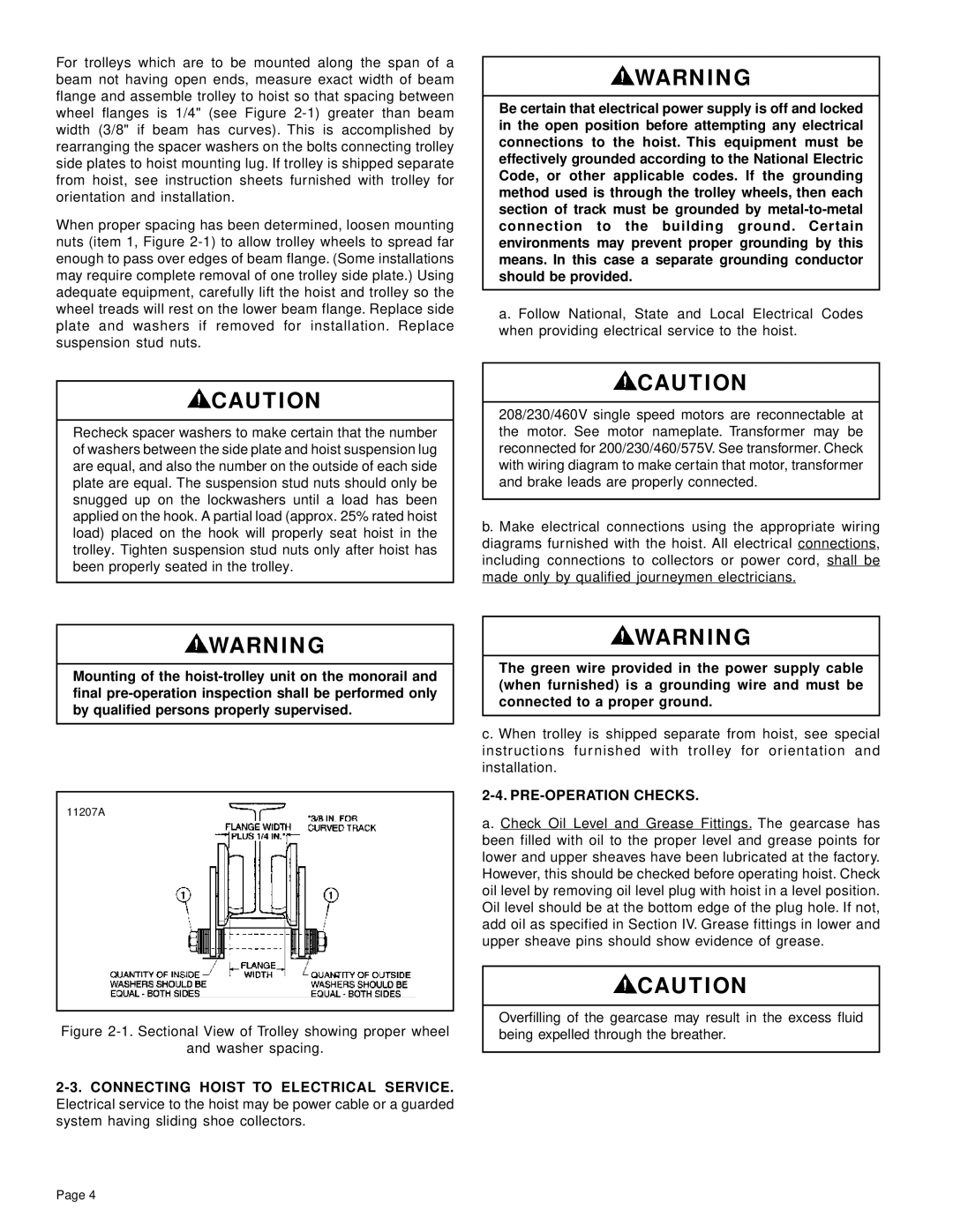 Yale Series Y80 manual PRE-OPERATION Checks 