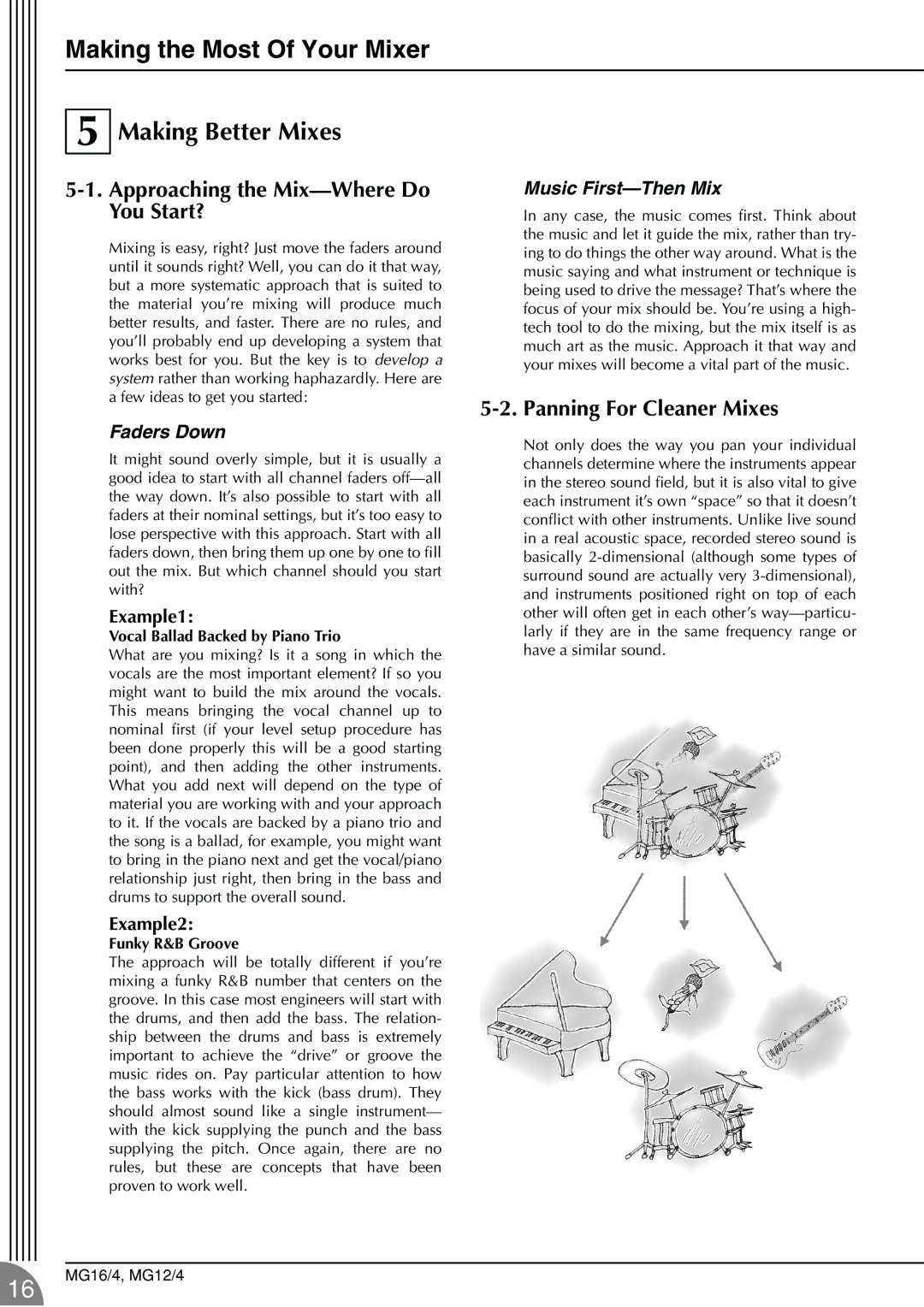 Yamaha 12/4 owner manual Making the Most Of Your Mixer Making Better Mixes, Approaching the Mix-Where Do You Start? 