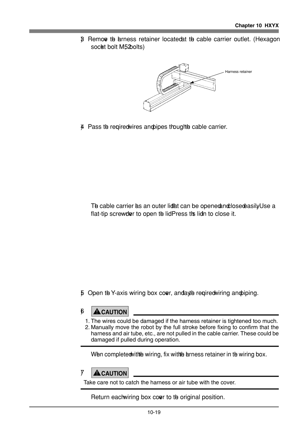 Yamaha 3-axis model, 4-axis model owner manual 10-19 