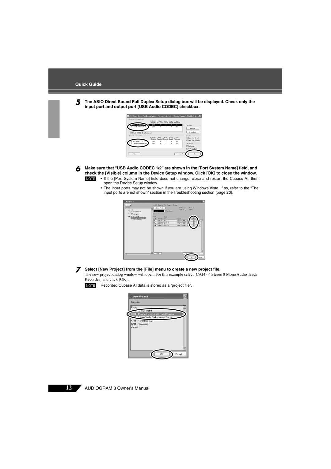 Yamaha Audiogram 3 owner manual Quick Guide 