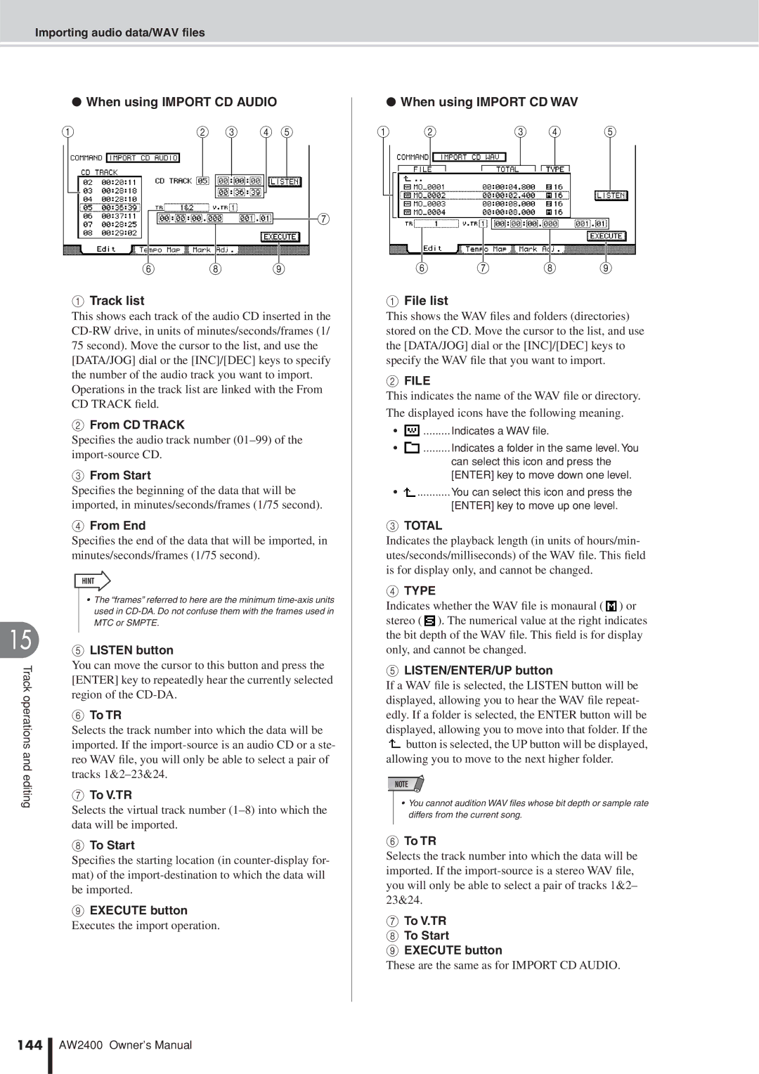 Yamaha AW2400 owner manual File, Total, 144 