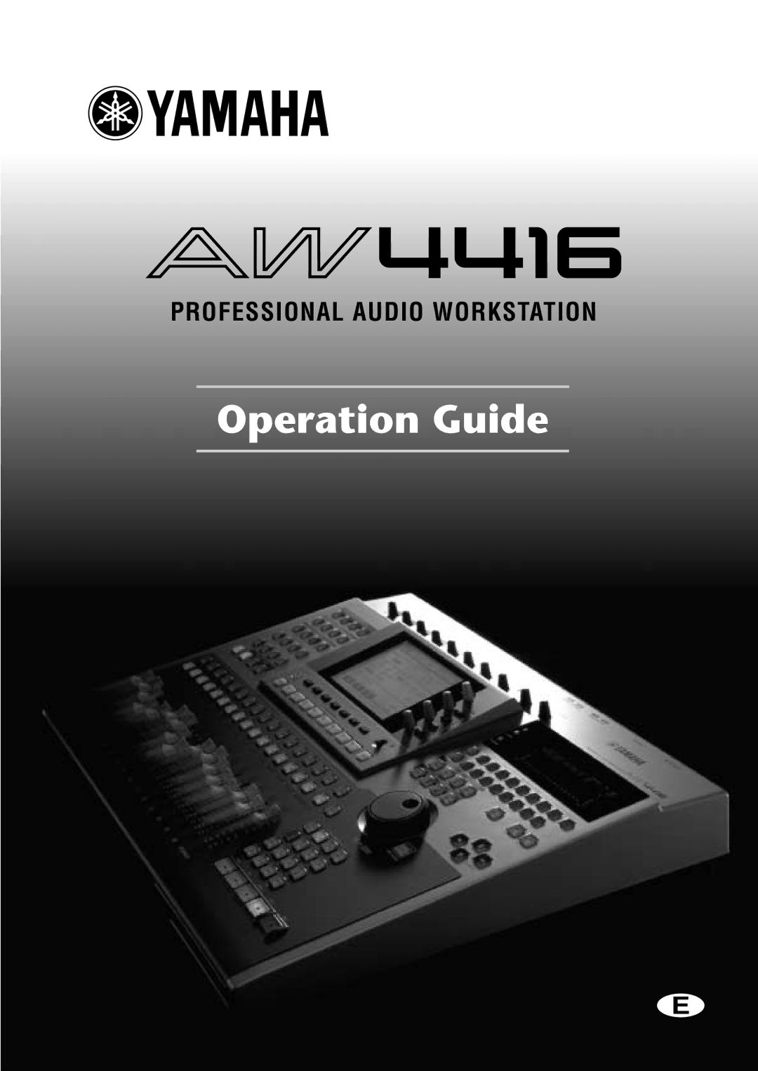 Yamaha AW4416 manual Operation Guide 