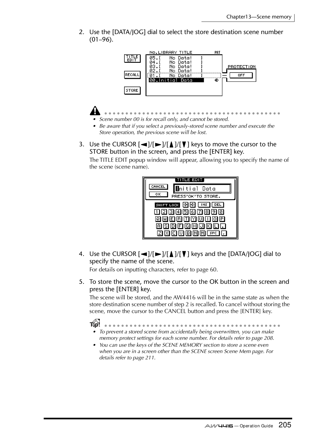 Yamaha AW4416 manual Tip 