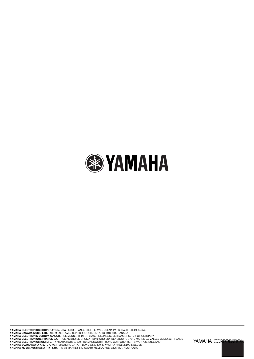 Yamaha AX-496/396 owner manual 