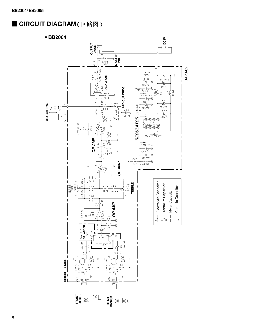 Yamaha BB2005, BB2004 service manual Circuit 