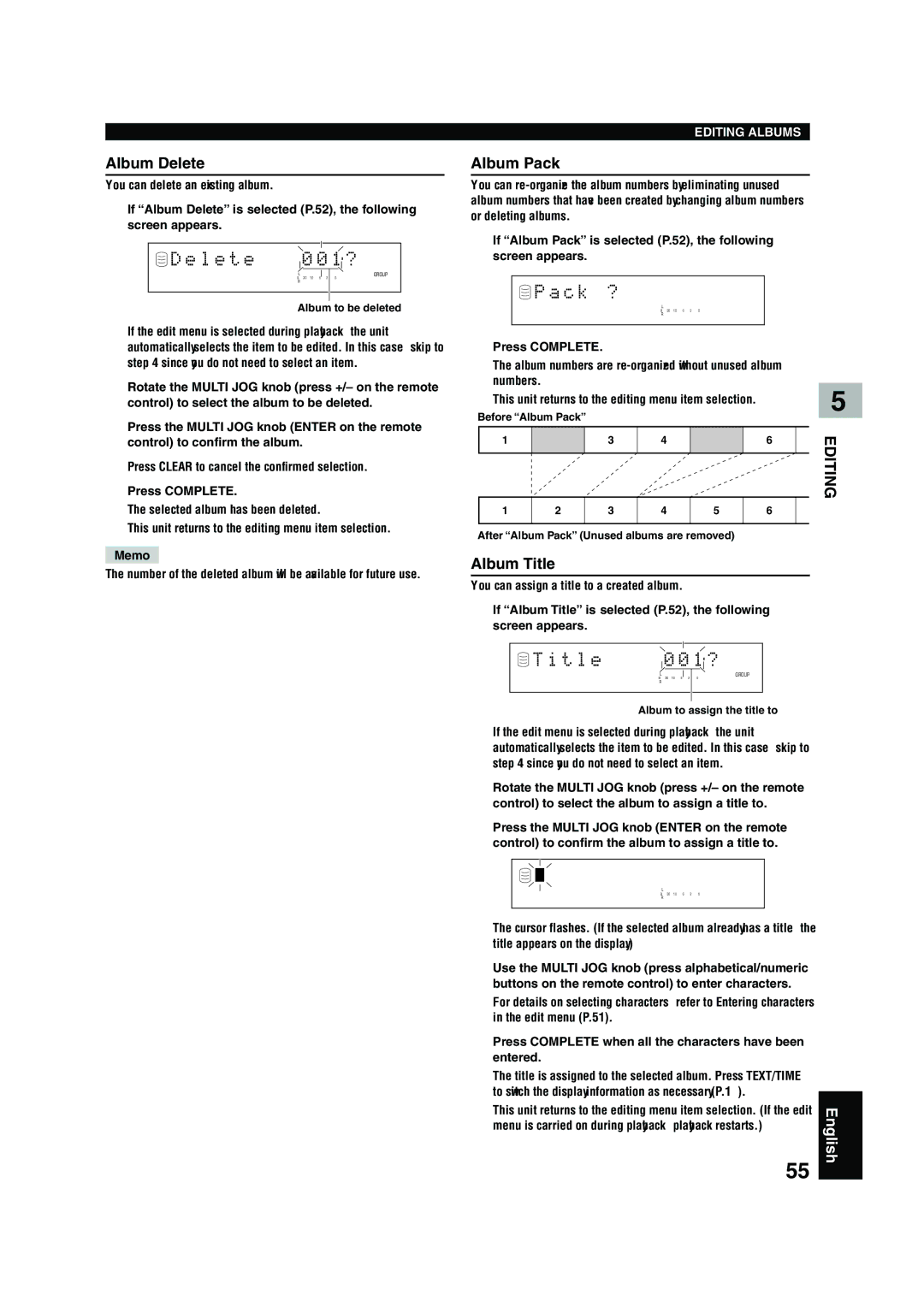 Yamaha CDR-HD 1500 owner manual L e t e, C k ?, T l e 1 ? 