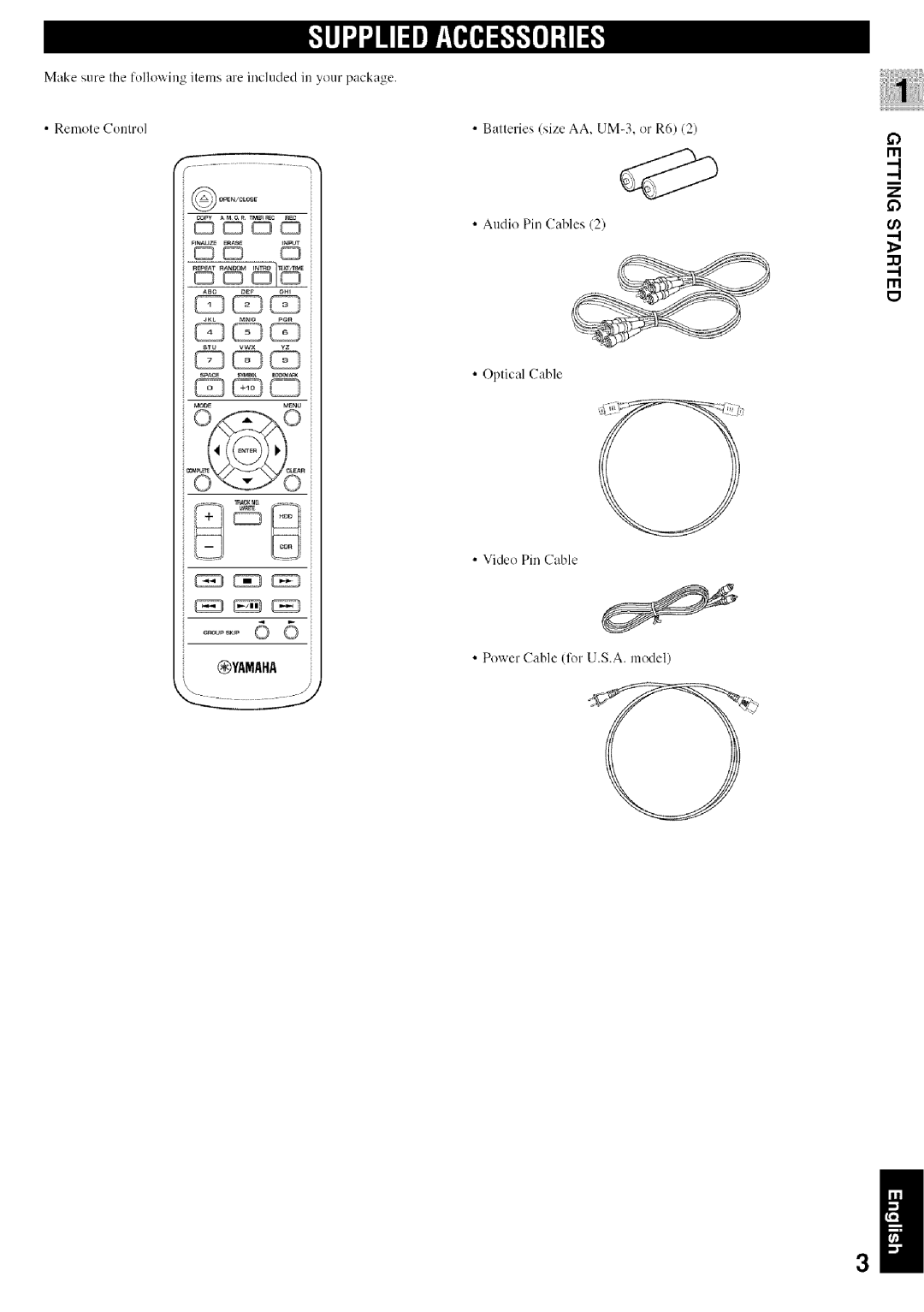 Yamaha CDR-HD1500 owner manual Yamaha 