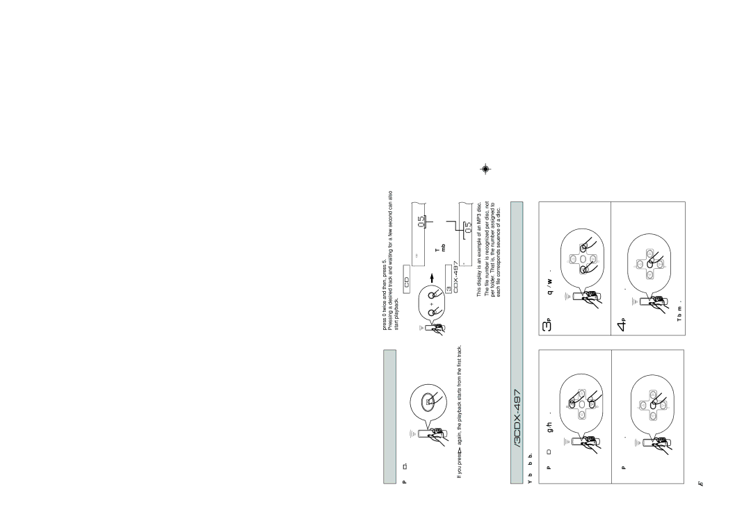 Yamaha CDX-397, CDX-97 owner manual To pause playback, To stop playback, To turn off the power, MP3, WMA CDX-497 only 