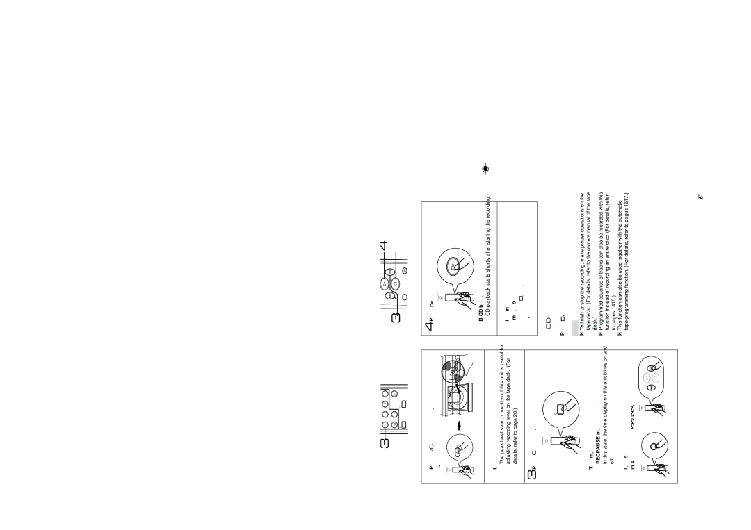 Yamaha CDX-97, CDX-397 owner manual CD Synchronized Recording, 21 En, To cancel synchronized CD-tape recording function 