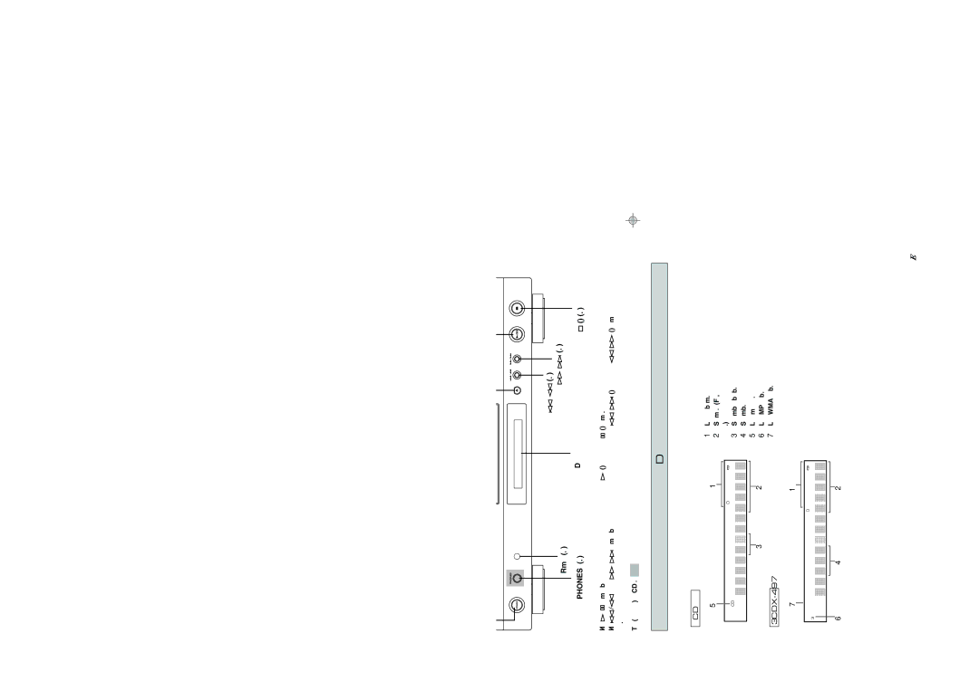 Yamaha CDX-97, CDX-397 owner manual Identification of Components, Front panel, Display, Stop p 