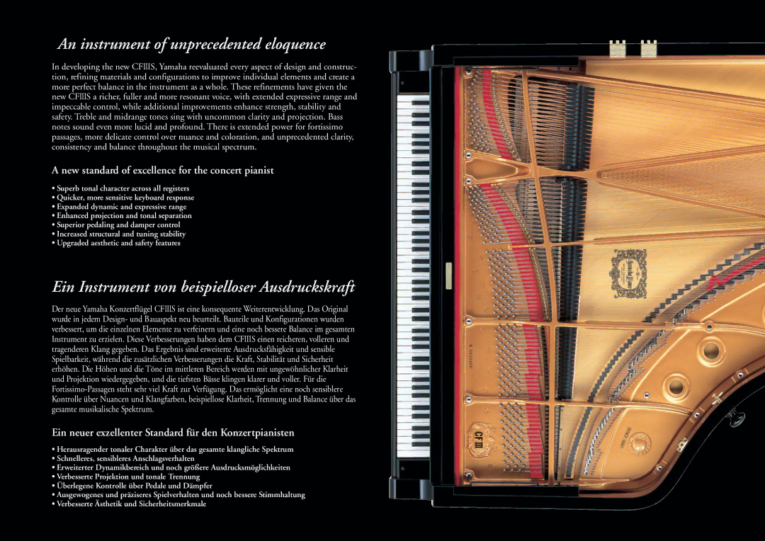 Yamaha CF III S manual An instrument of unprecedented eloquence 