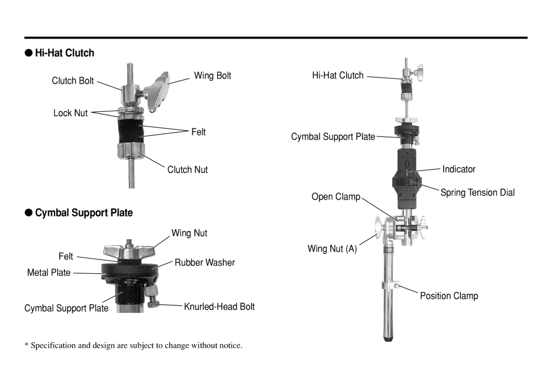 Yamaha CHH-920 owner manual Clutch Bolt Lock Nut 