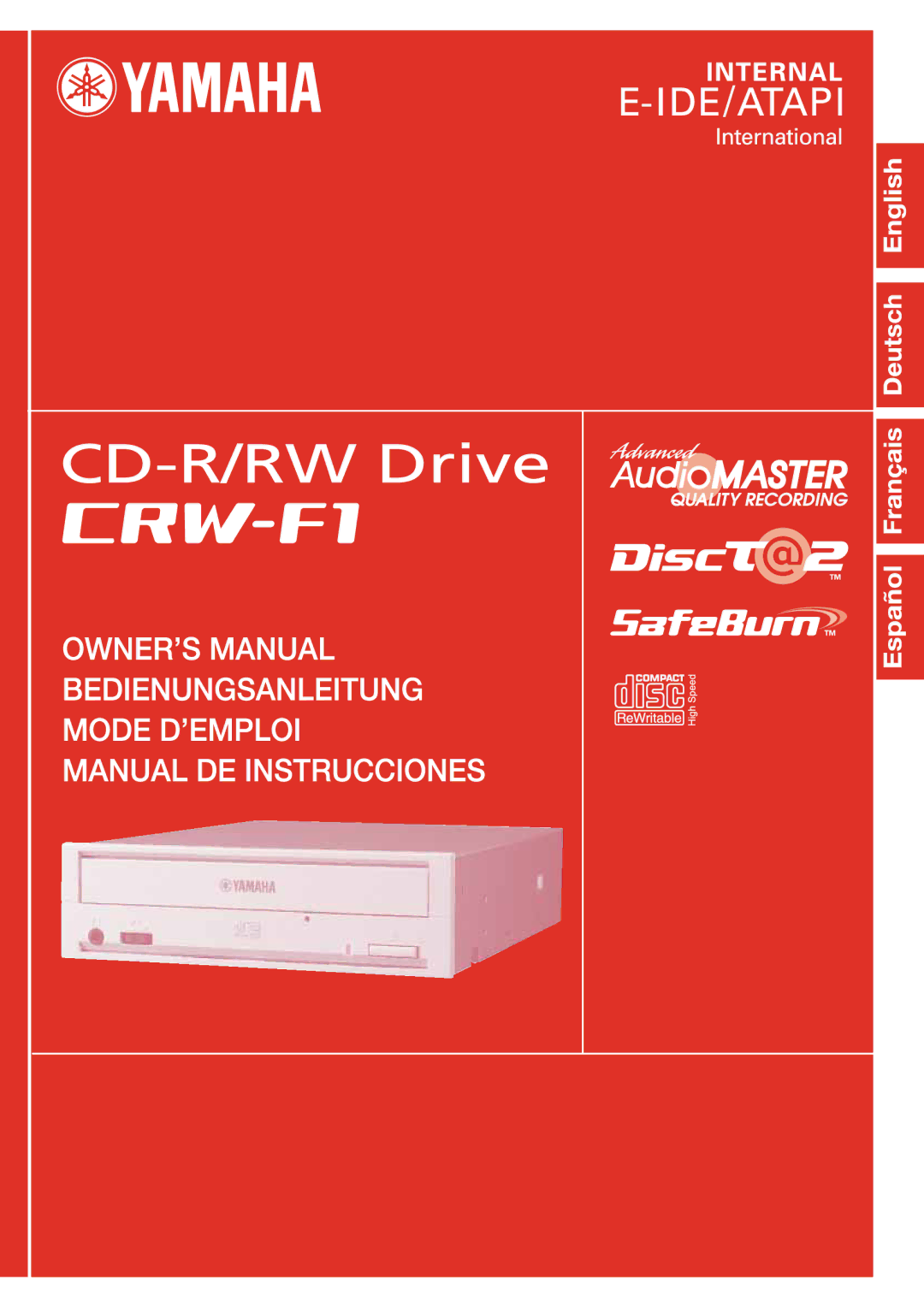 Yamaha CRW-F1-NB manual 