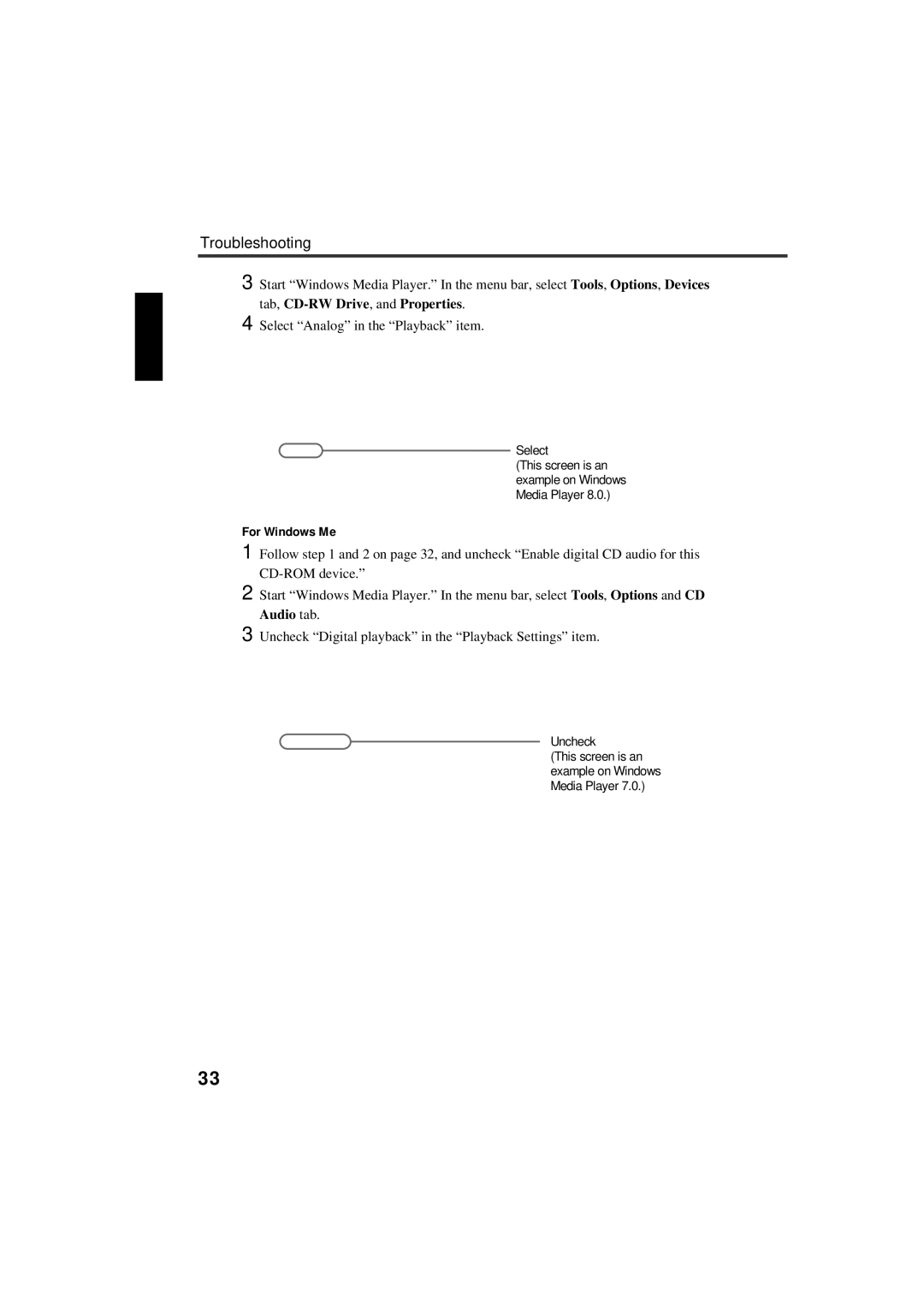 Yamaha CRW-F1-NB manual Troubleshooting, For Windows Me 