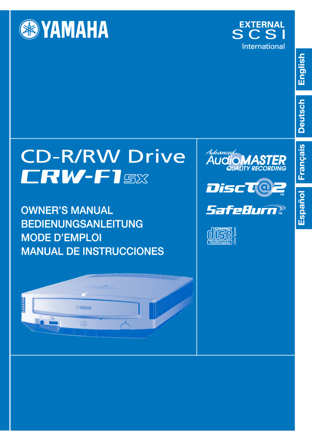 Yamaha CRW-F1SX manual 