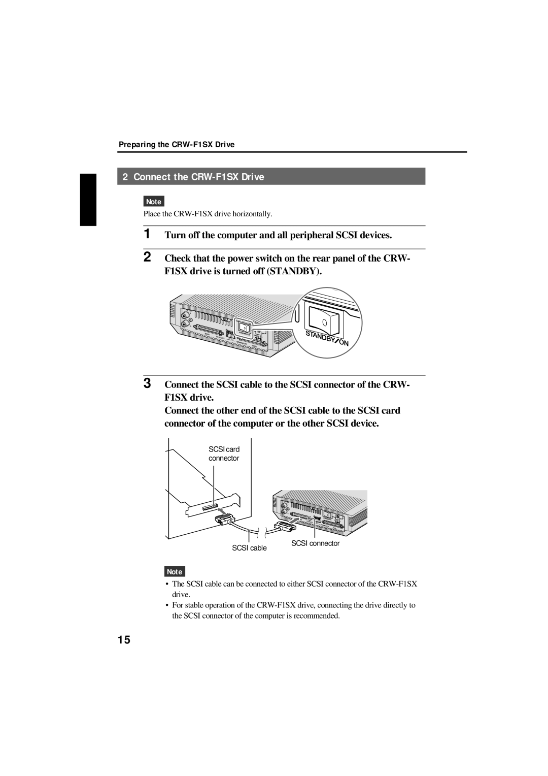 Yamaha manual Connect the CRW-F1SX Drive 