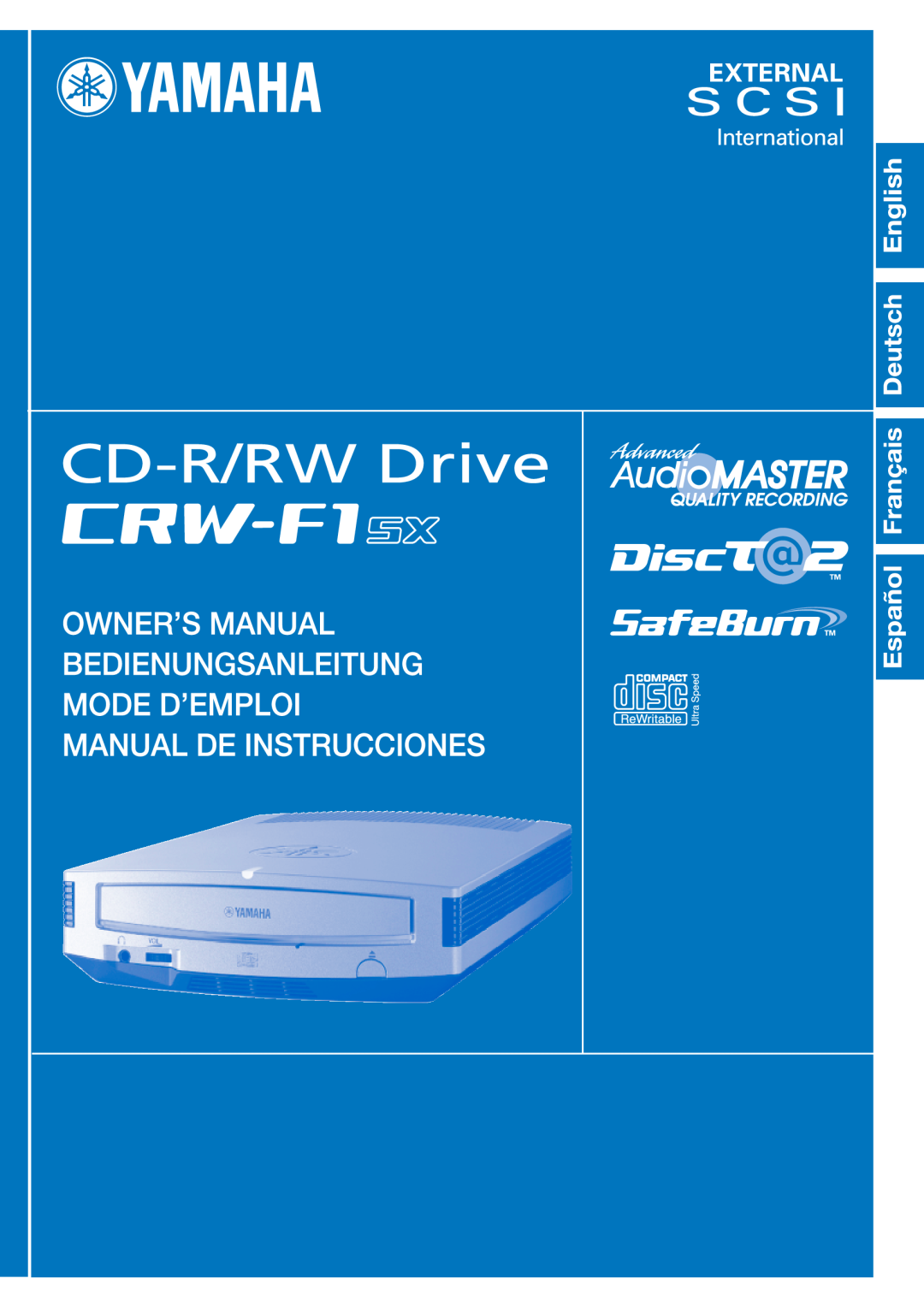Yamaha CRW-F1SX manual 