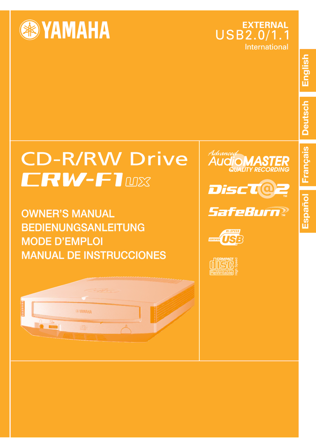 Yamaha CRW-F1UX manual 