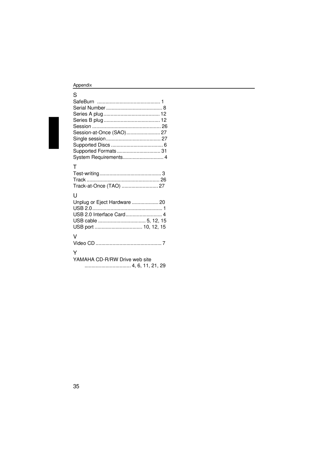 Yamaha CRW2200UX manual Unplug or Eject Hardware 