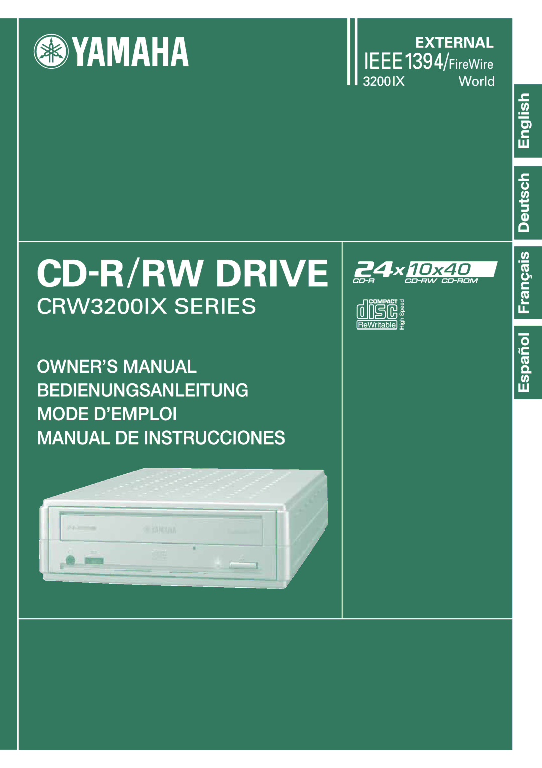 Yamaha CRW3200IX manual 