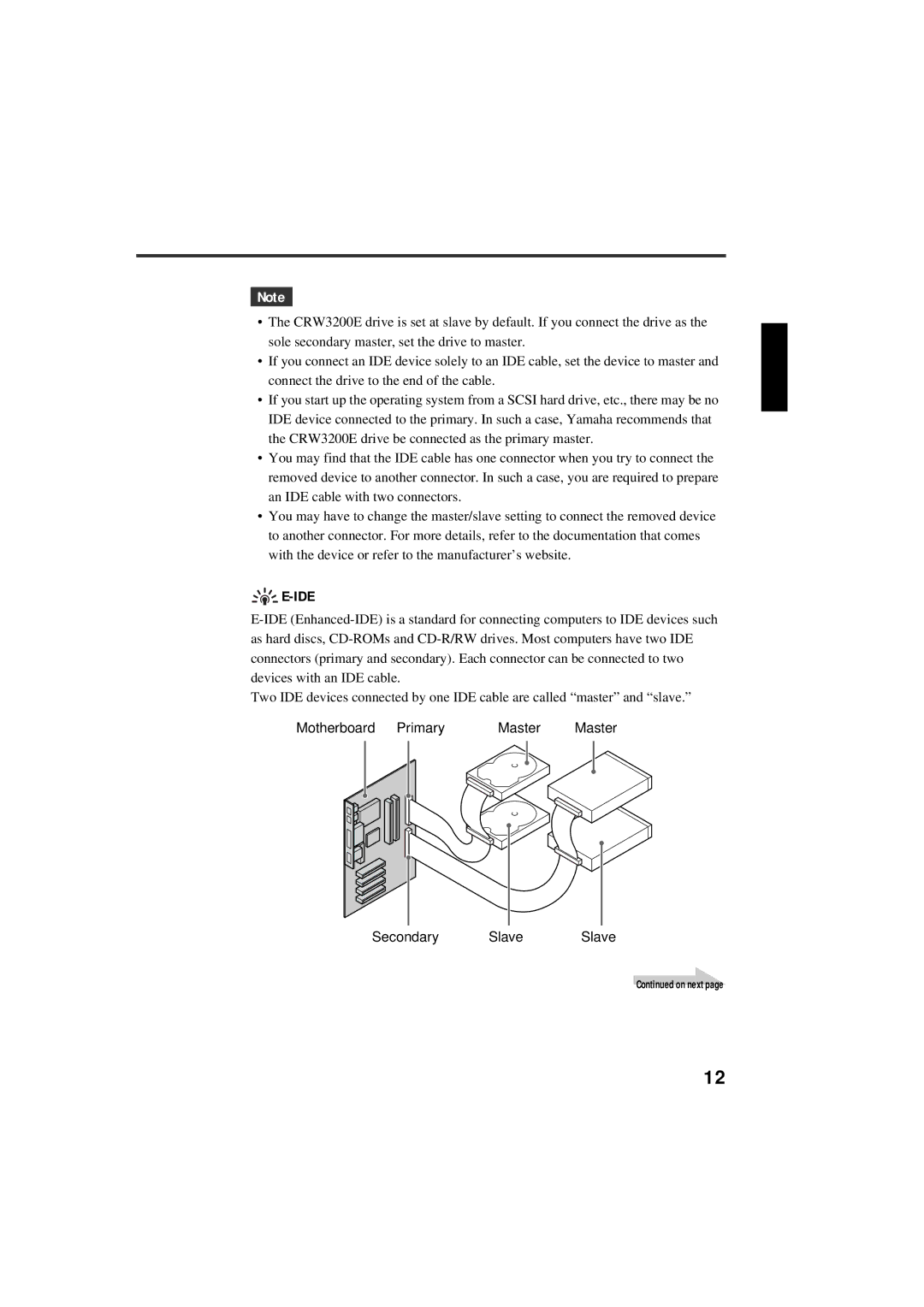 Yamaha CRW3200NB manual Ide 