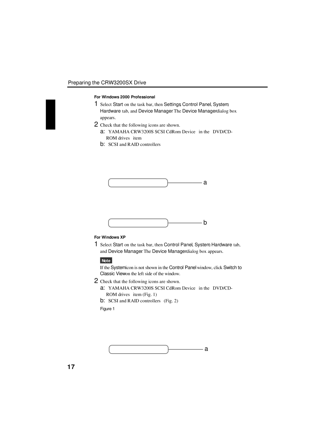 Yamaha CRW3200SX manual For Windows 2000 Professional, For Windows XP 