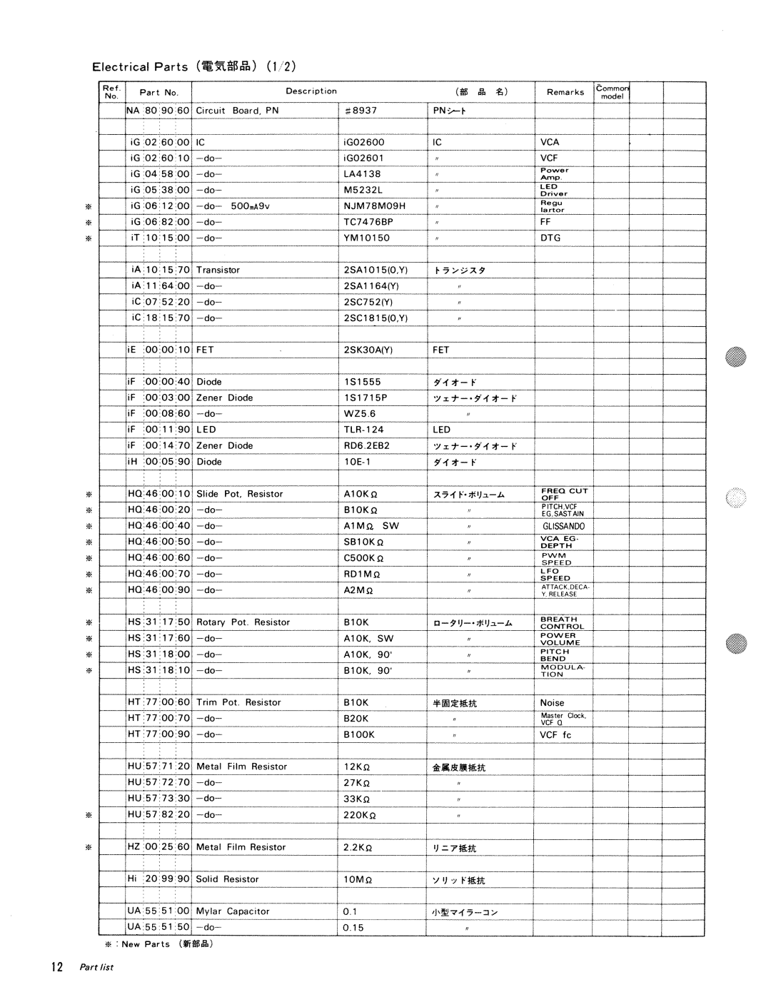 Yamaha CS 01 manual 