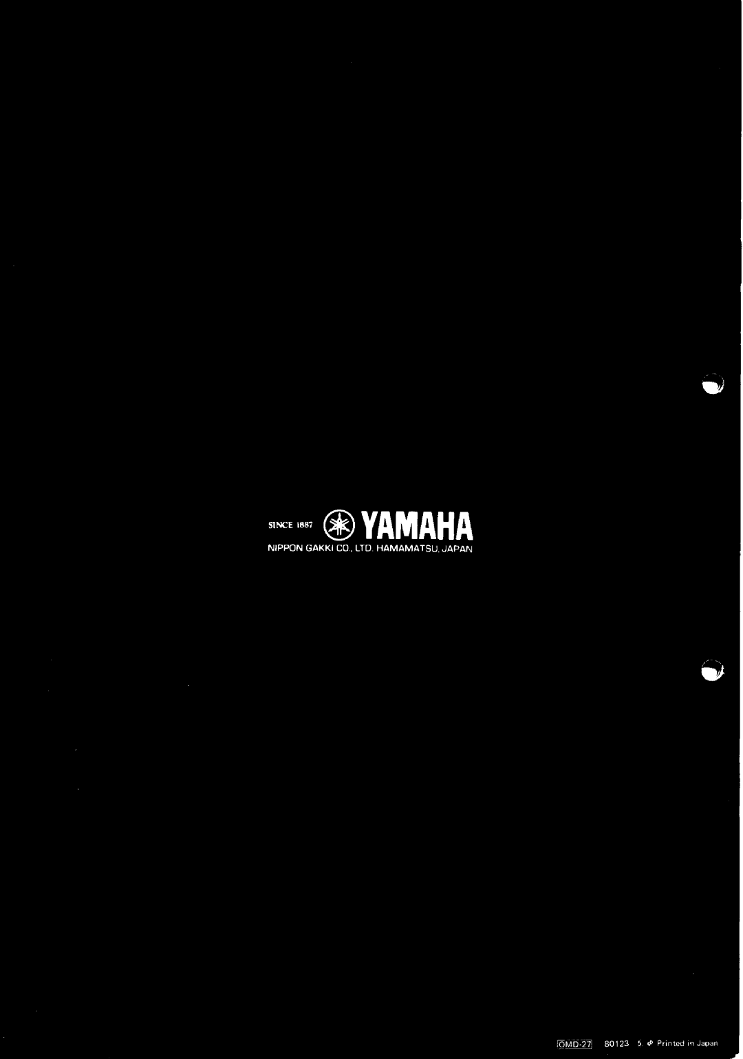 Yamaha CS-15 manual 