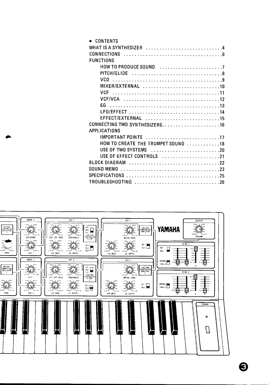 Yamaha CS-15 manual 