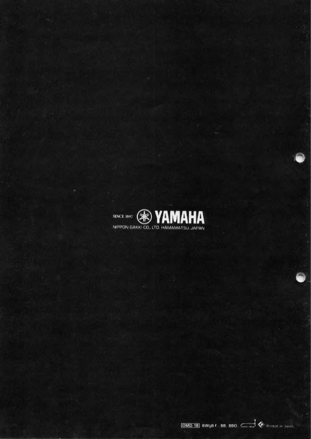 Yamaha CS-5 manual 