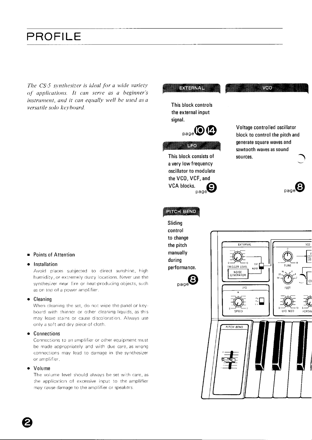 Yamaha CS-5 manual 