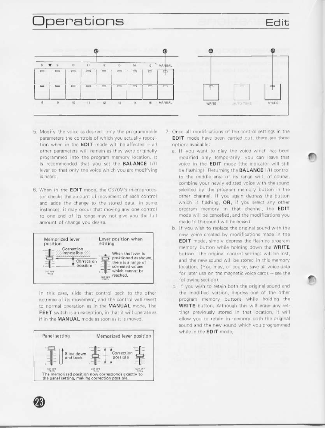 Yamaha CS70M manual 