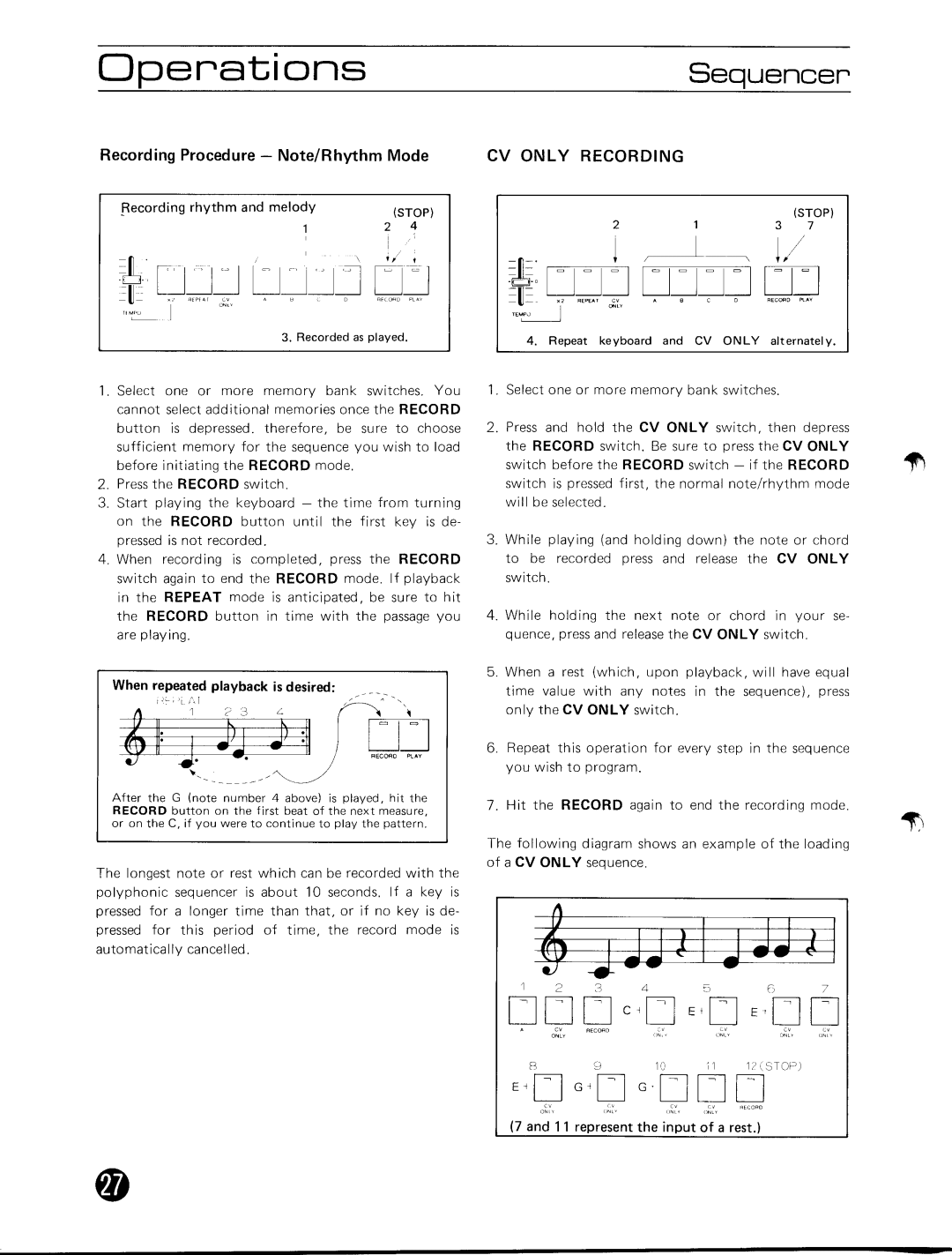 Yamaha CS70M manual 