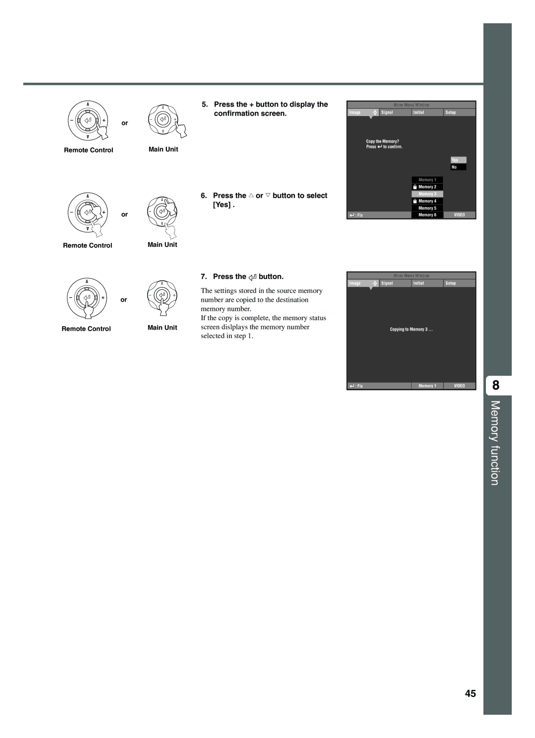 Yamaha DPX-1200 manual Press the + button to display the confirmation screen, Press Button 