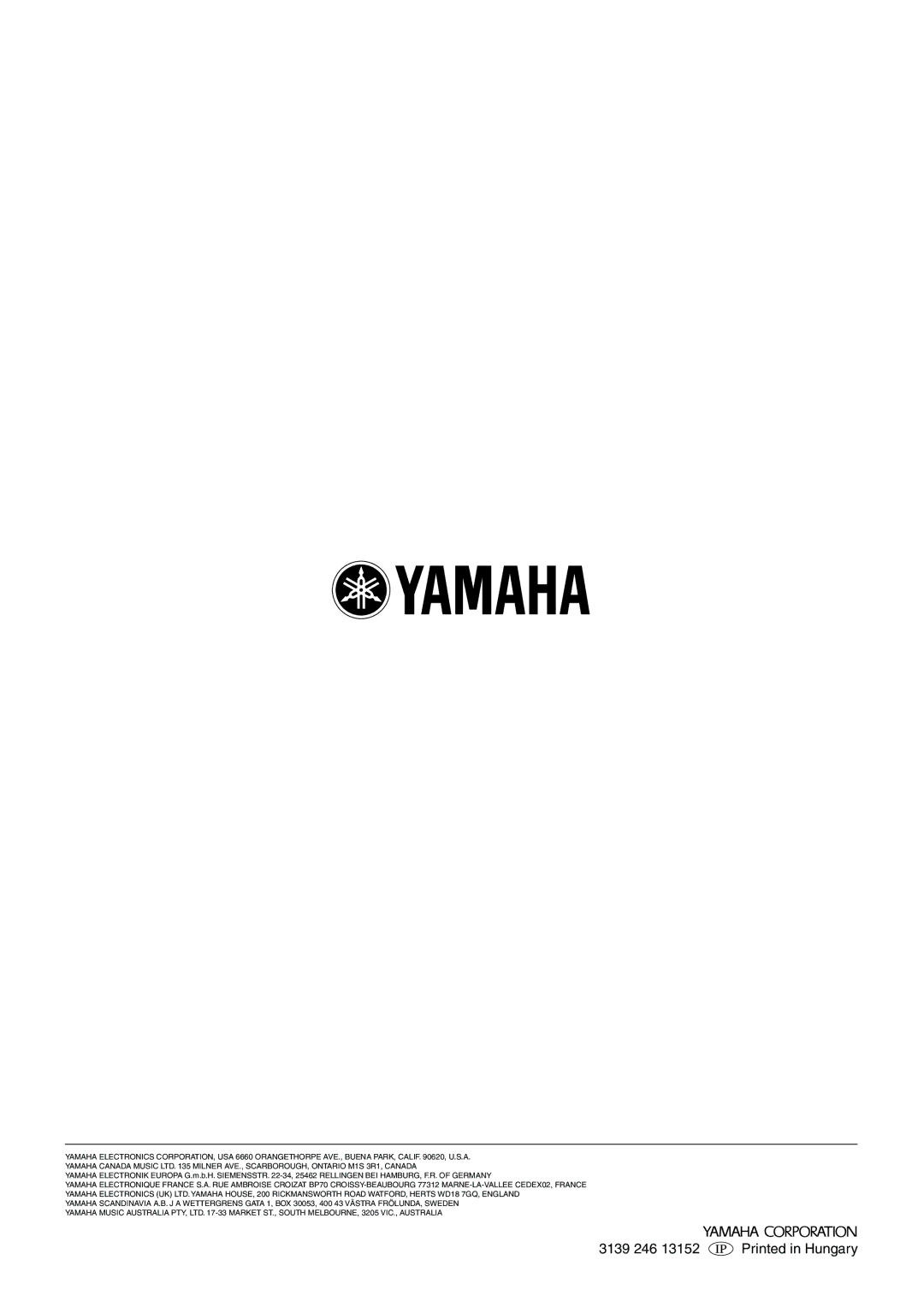 Yamaha DRX-2 owner manual 