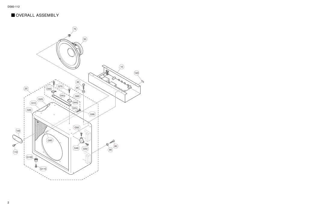 Yamaha DS60-112 service manual Overall Assembly 