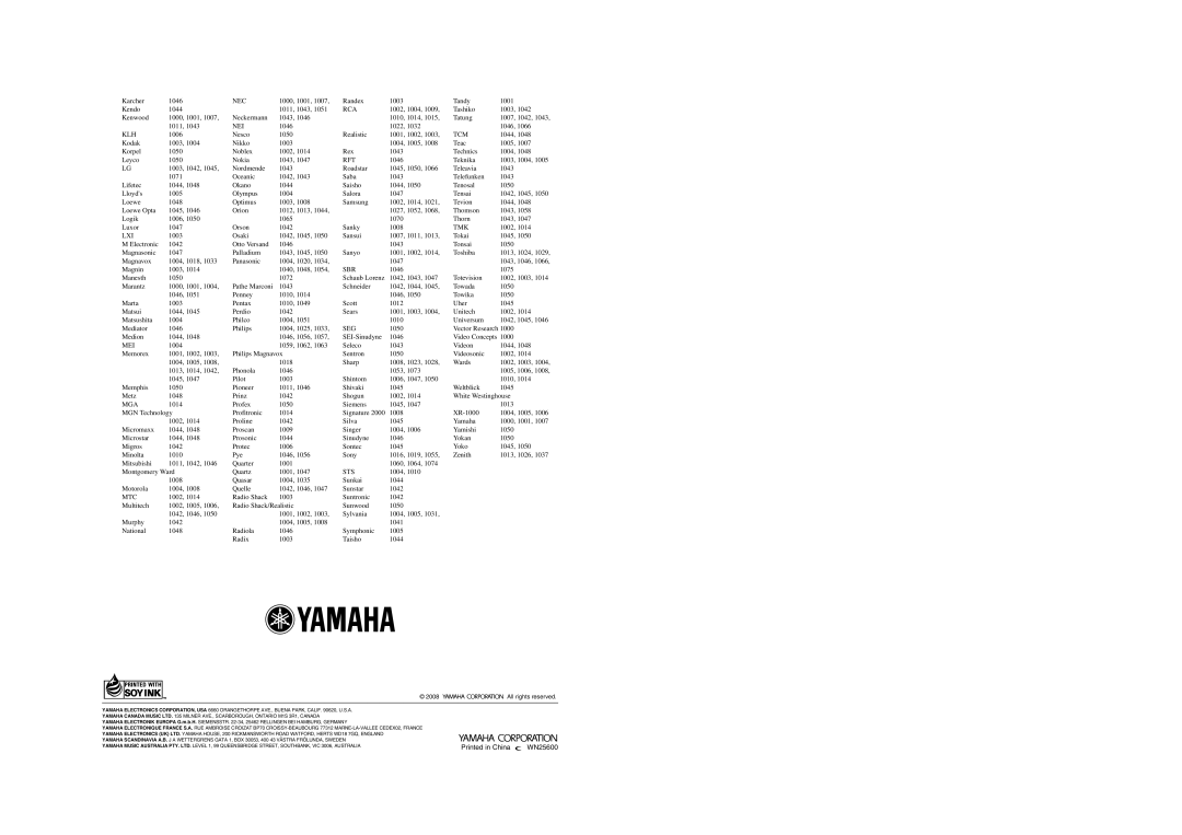 Yamaha DSP-AX563 owner manual Klh 