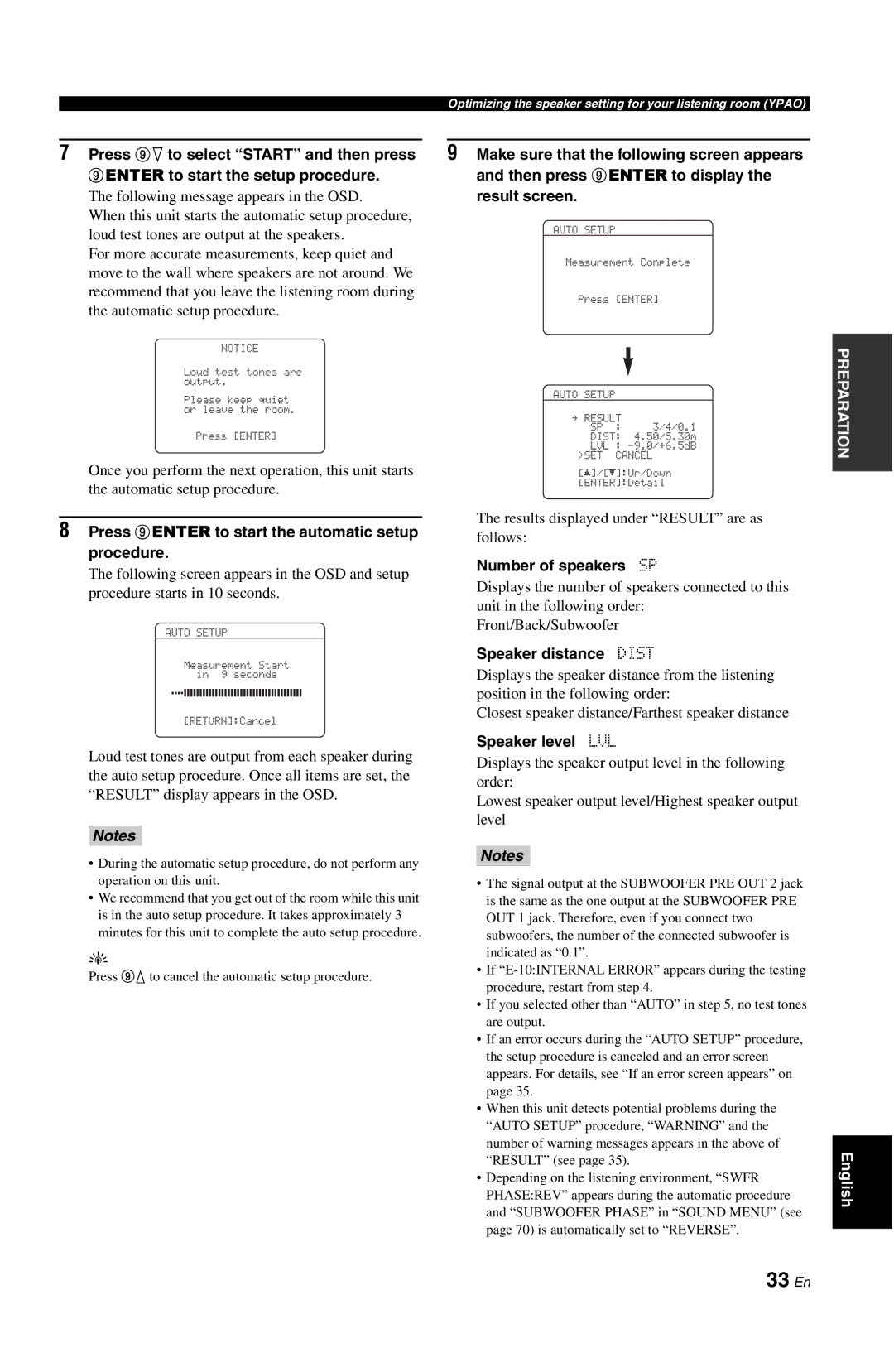 Yamaha DSP-AX763 owner manual 33 En 