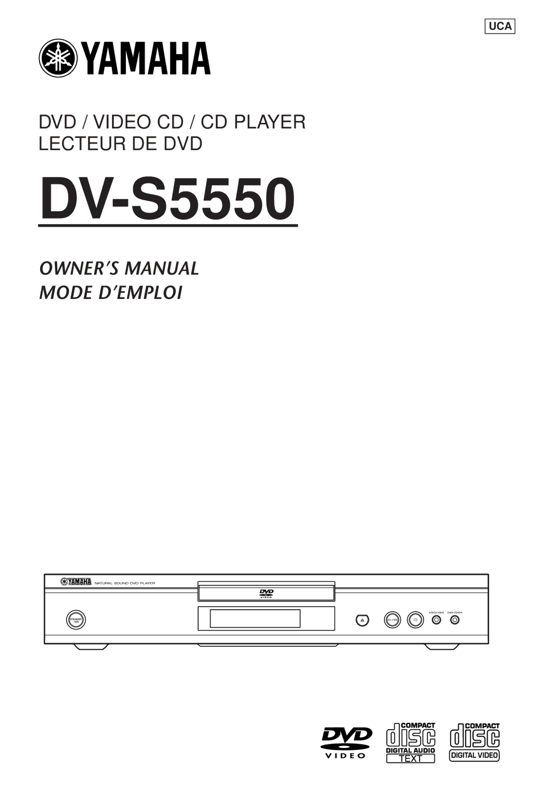 Yamaha DV-S5550 owner manual 